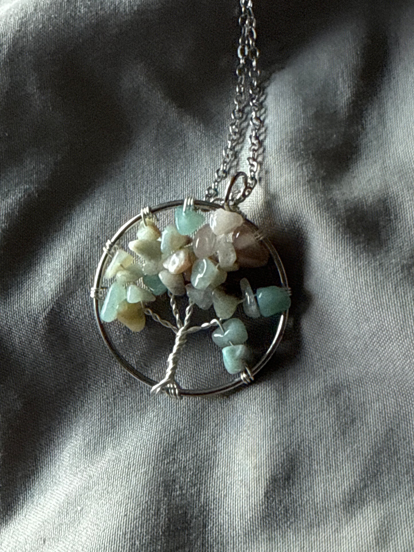 Gemstone Tree of Life Necklace