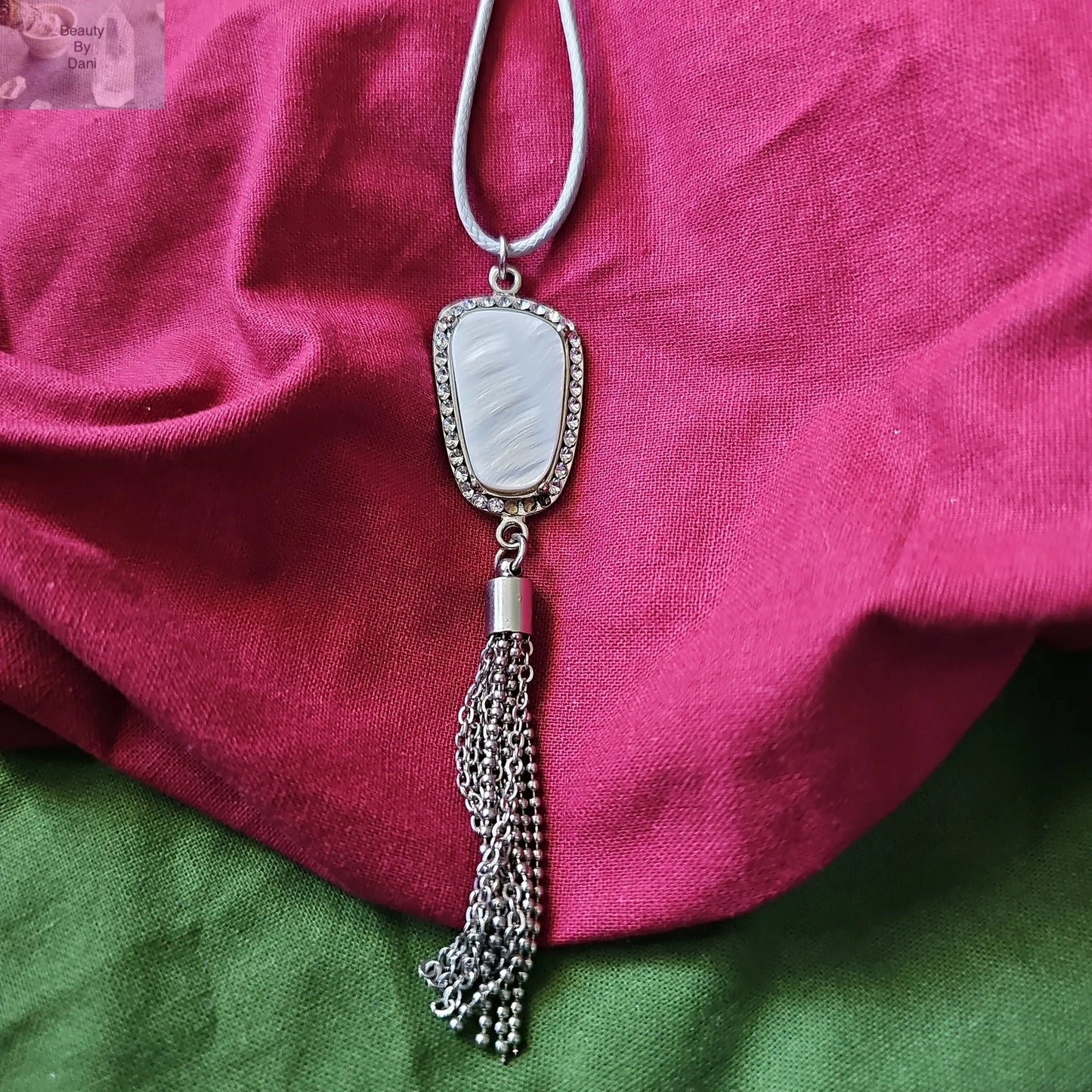 Mother of Pearl Tassel Necklace - Beauty by Dani