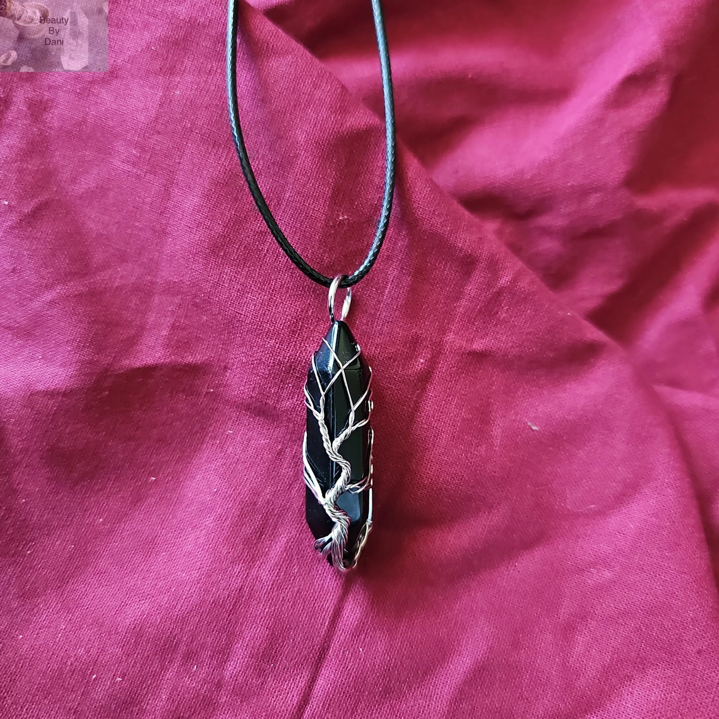 Onyx Tree of Life Necklace - Beauty by Dani