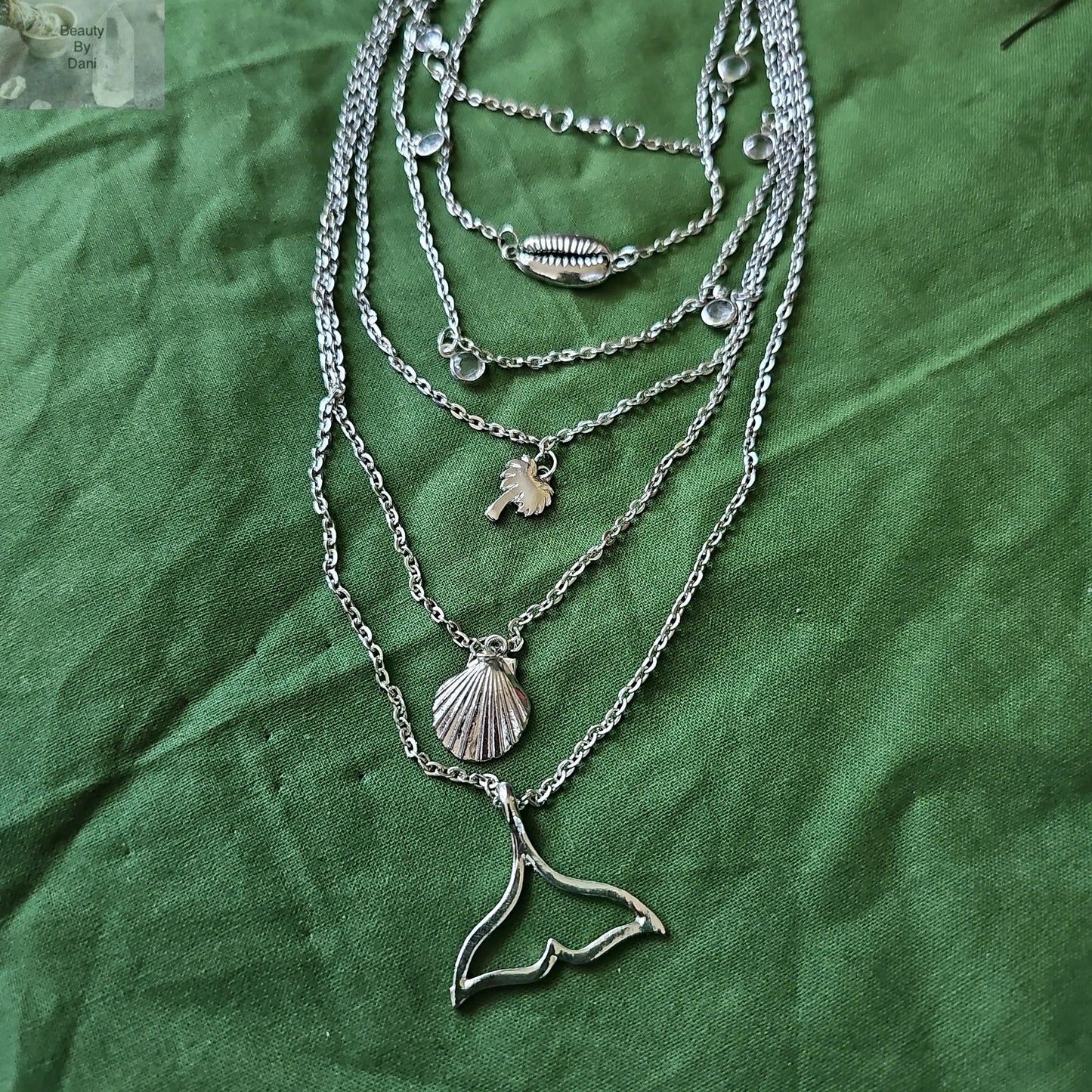 Stainless Steel 6 layered necklace - Beauty by Dani