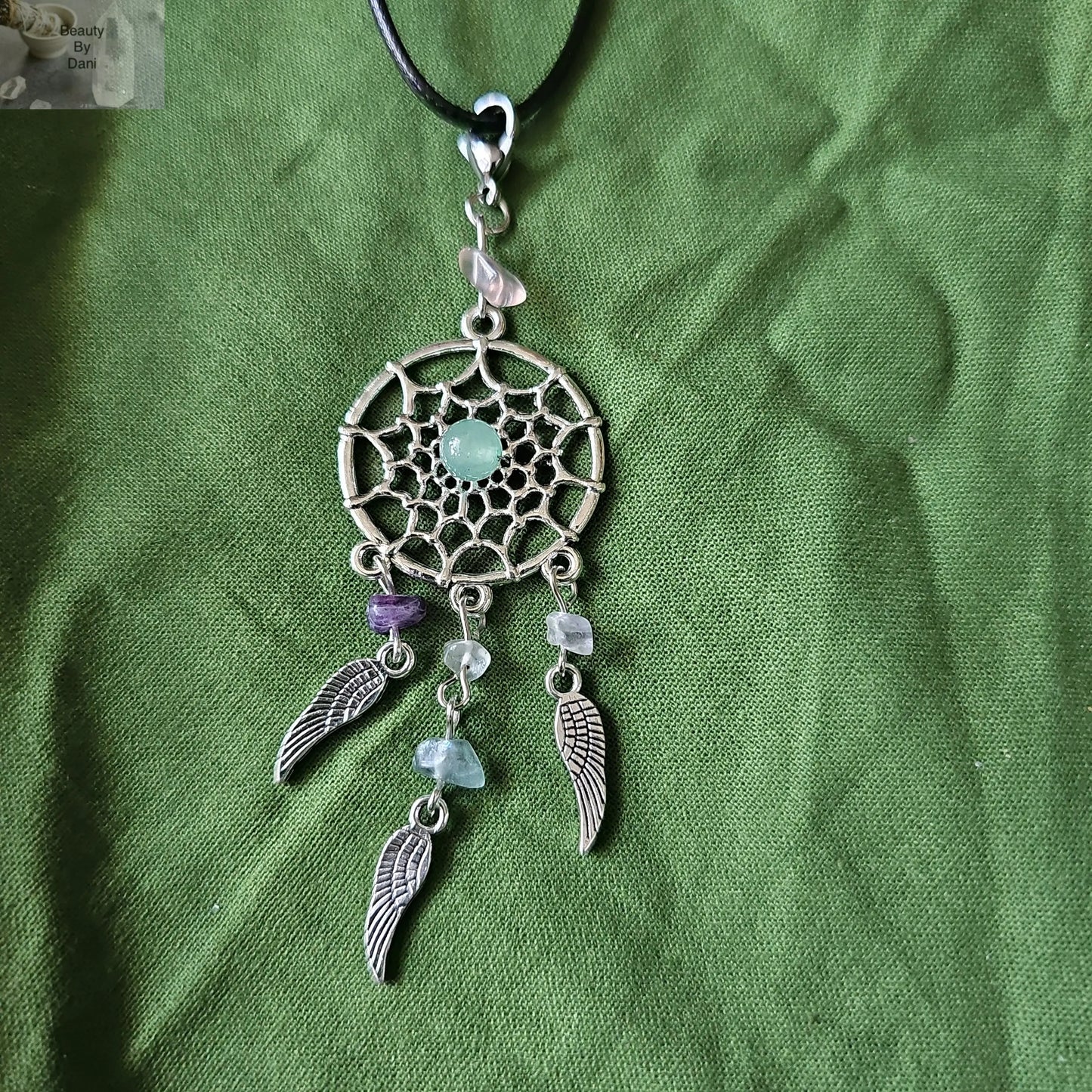 Flourite Dream catcher Necklace - Beauty by Dani