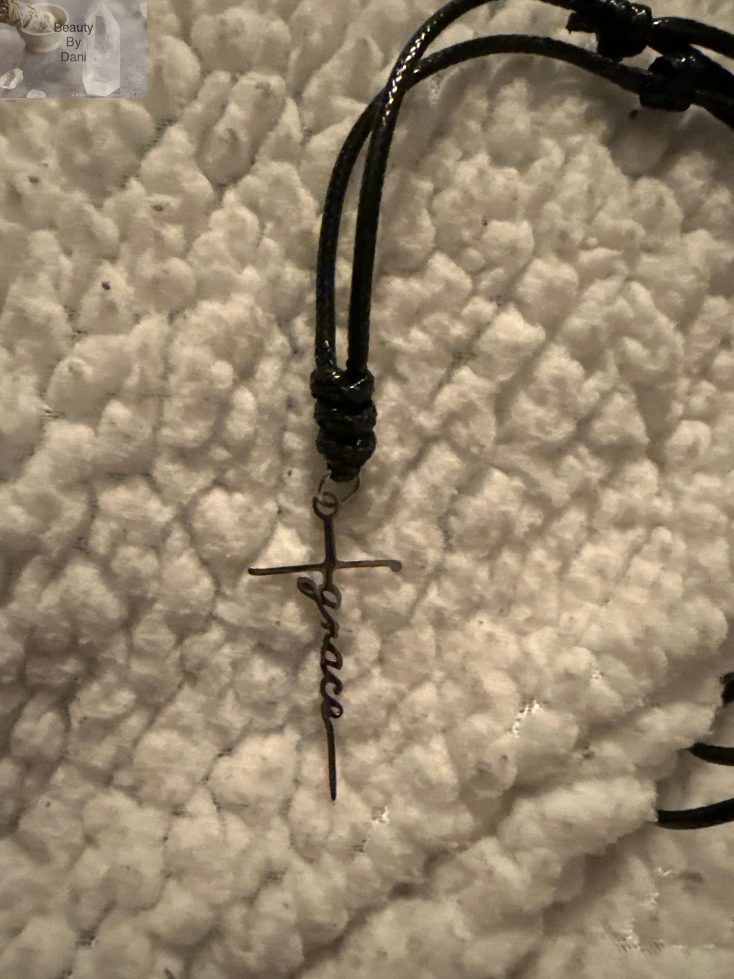 Grace Adjustable Necklace with Stainless Steel Pendant Beauty by Dani