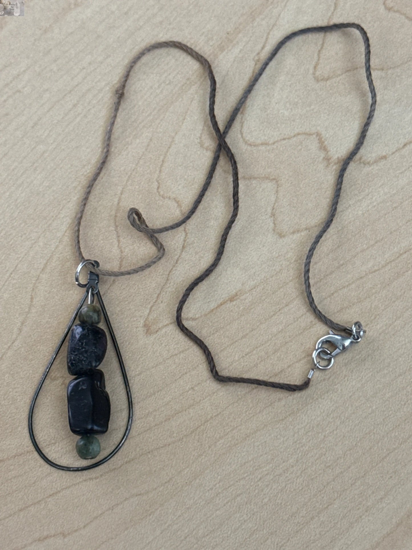 Ruby in Zoisite Necklace - Crown Chakra Gemstone Jewelry Beauty by Dani Gems and More