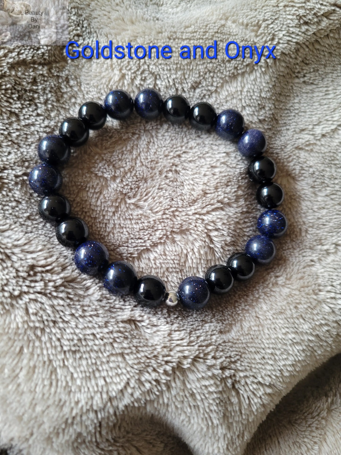 Goldstone and Onyx - Beauty by Dani