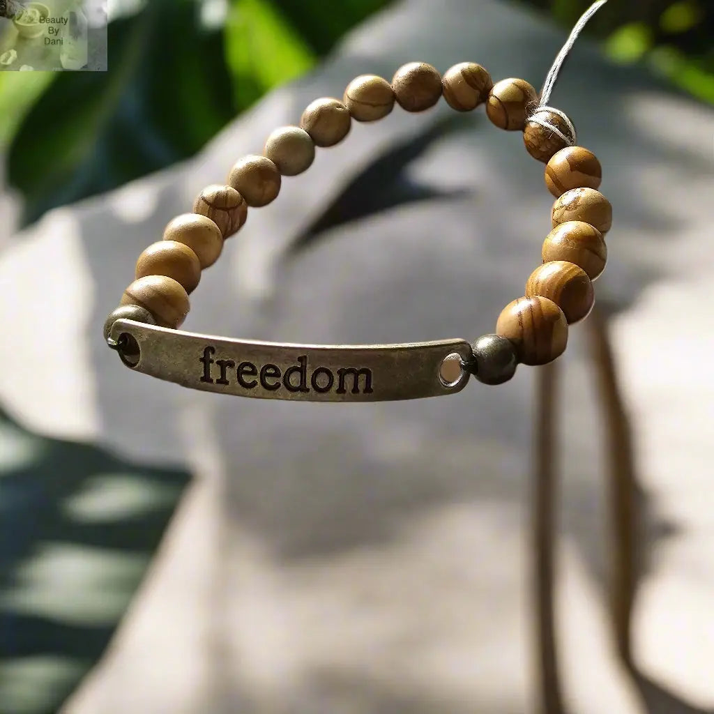 Petrified Wood Lace Bracelet - Beauty by Dani