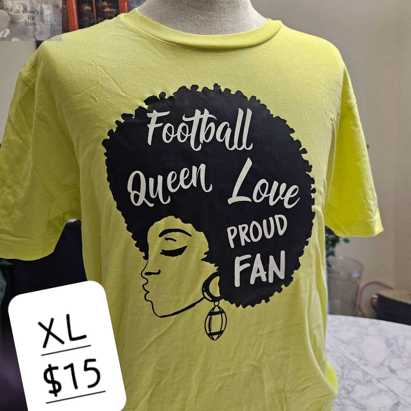 Afro Football fan T-shirt - Beauty by Dani