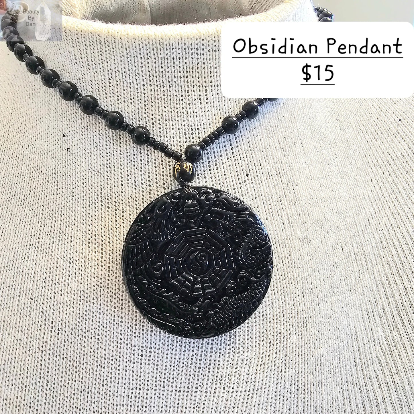 Obsidian Pendant - Beauty by Dani