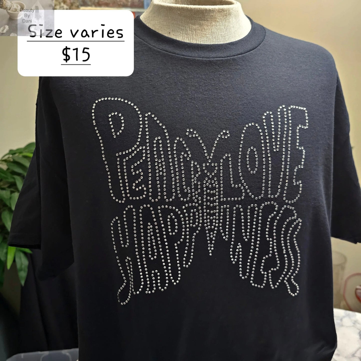 Peace Love Happiness T-shirt - Beauty by Dani