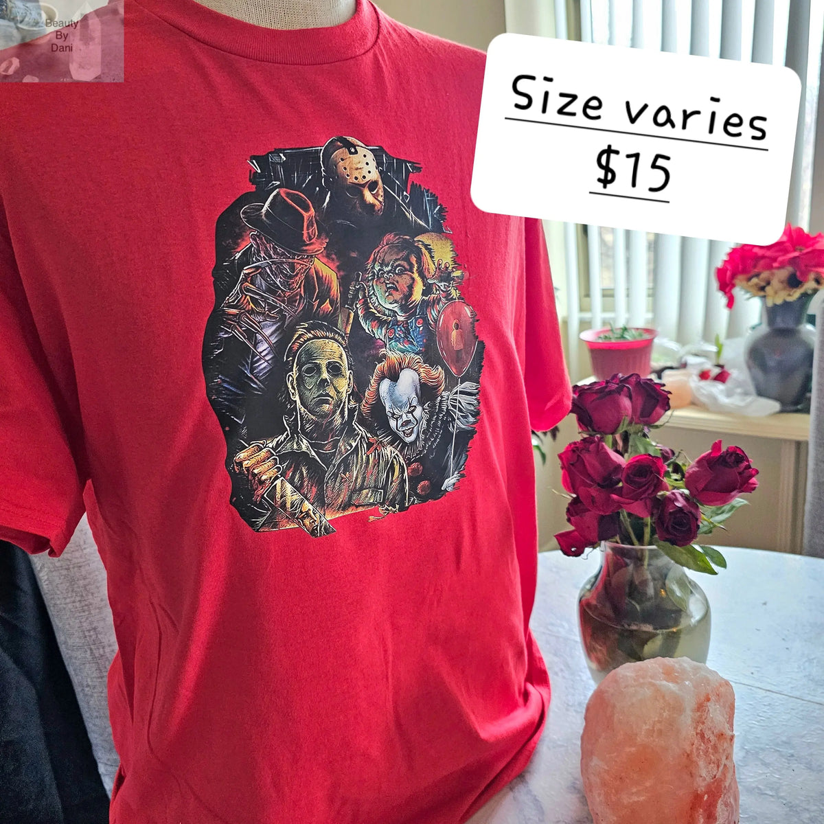 Halloween characters Tshirt - Beauty by Dani