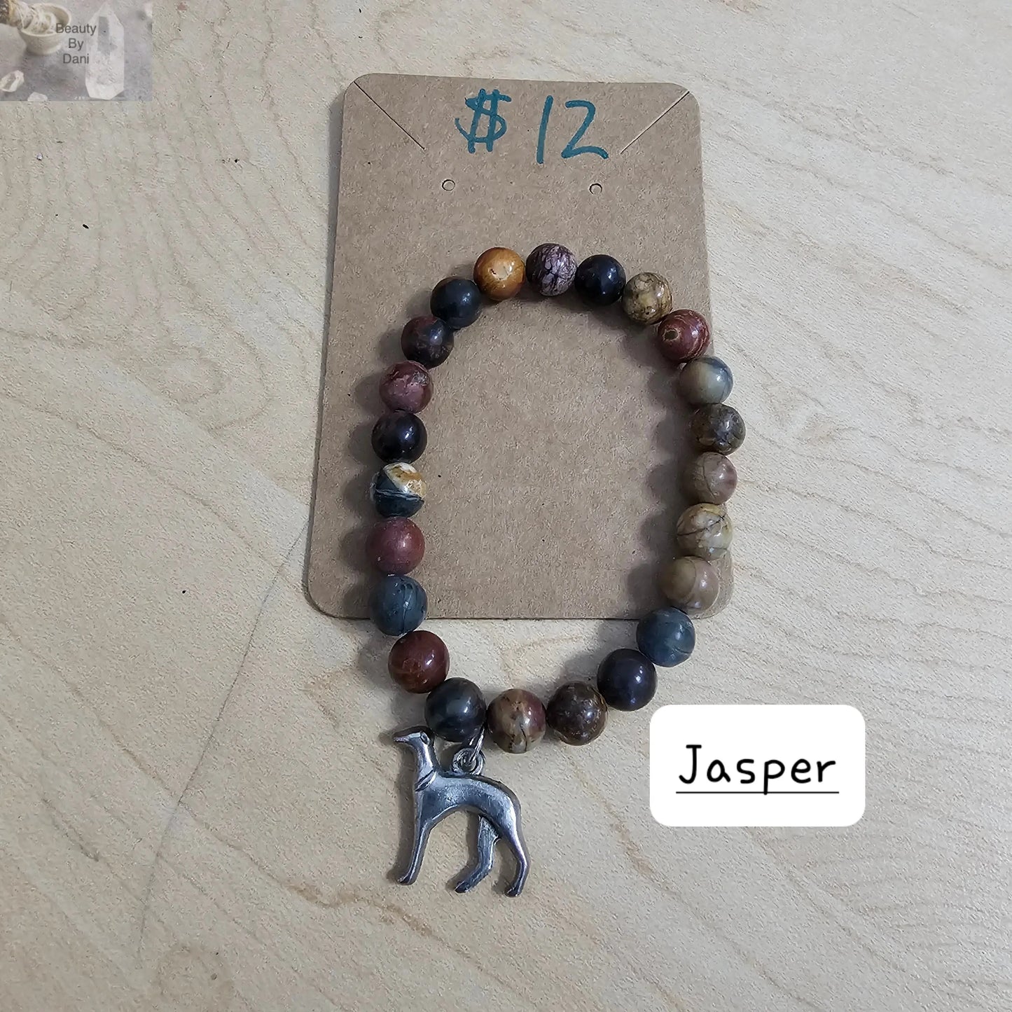 Jasper with dog bracelet - Beauty by Dani