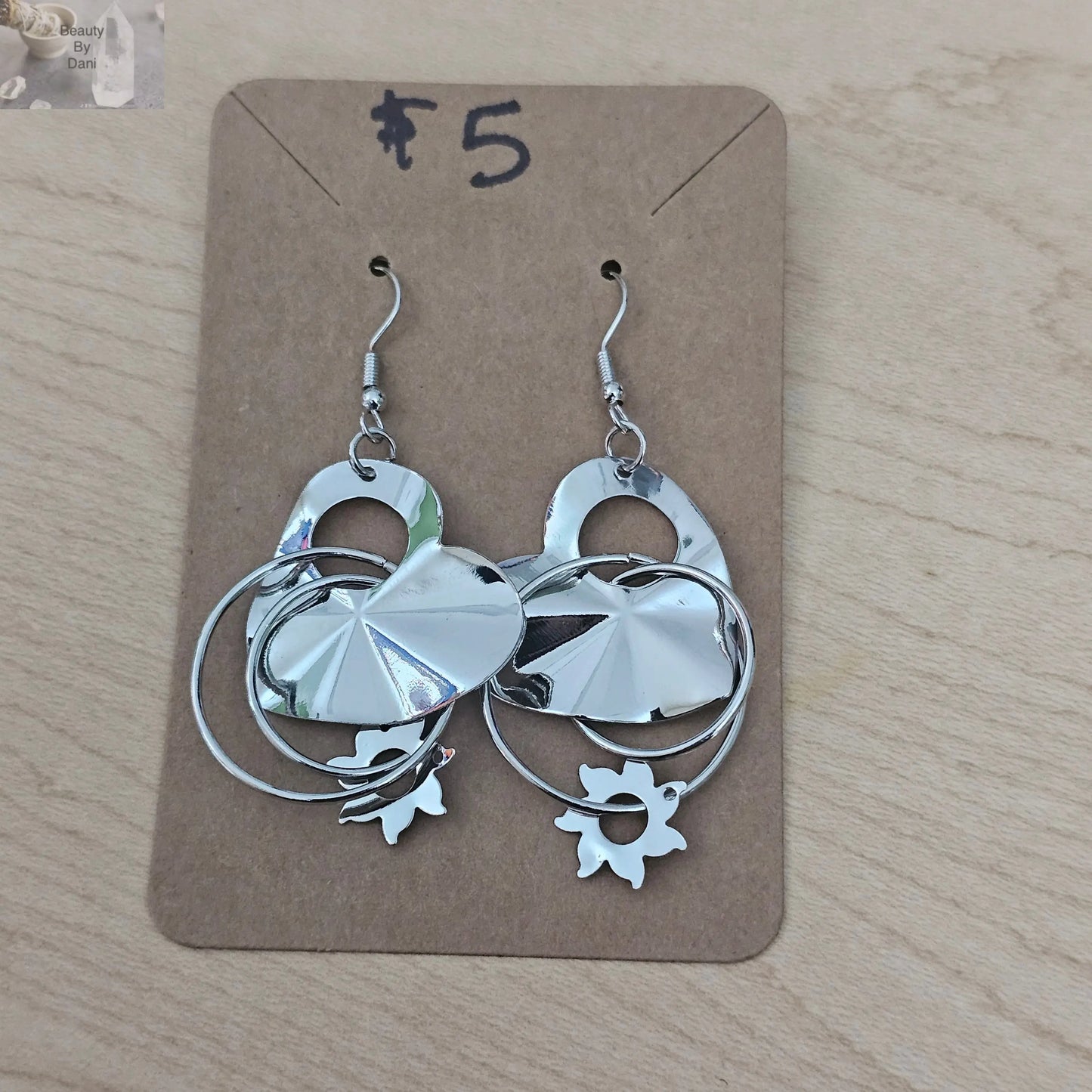 Stainless steel Heart Earrings - Beauty by Dani