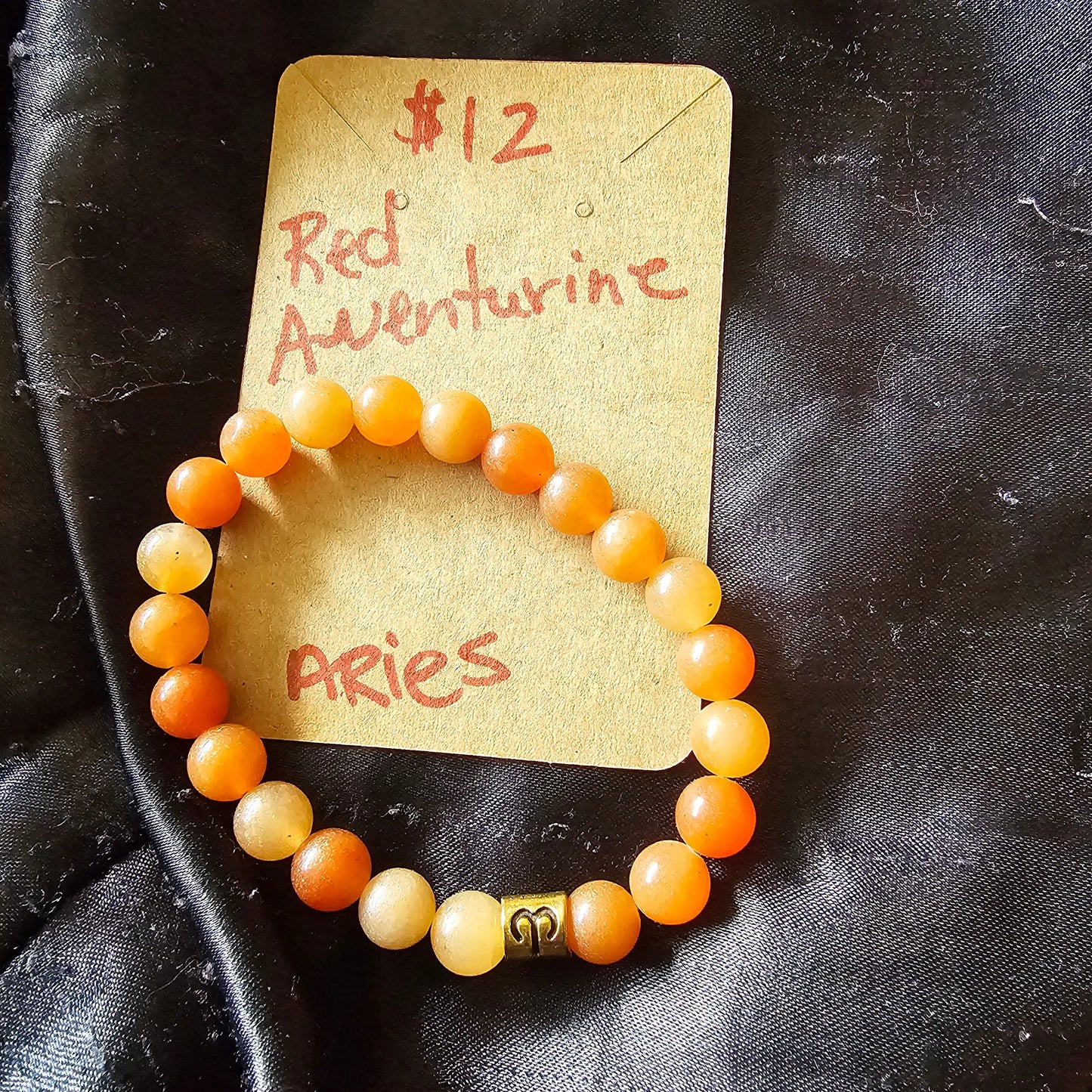 Red Aventurine Bracelet Aries - Beauty by Dani