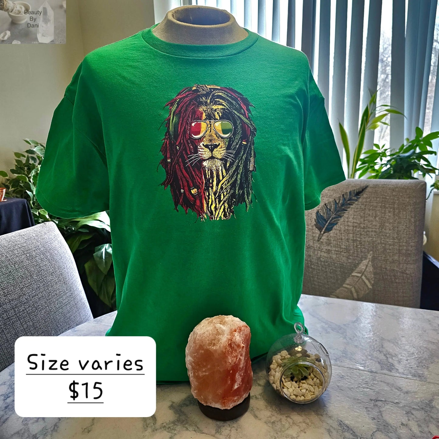Rasta Lion tshirt - Beauty by Dani