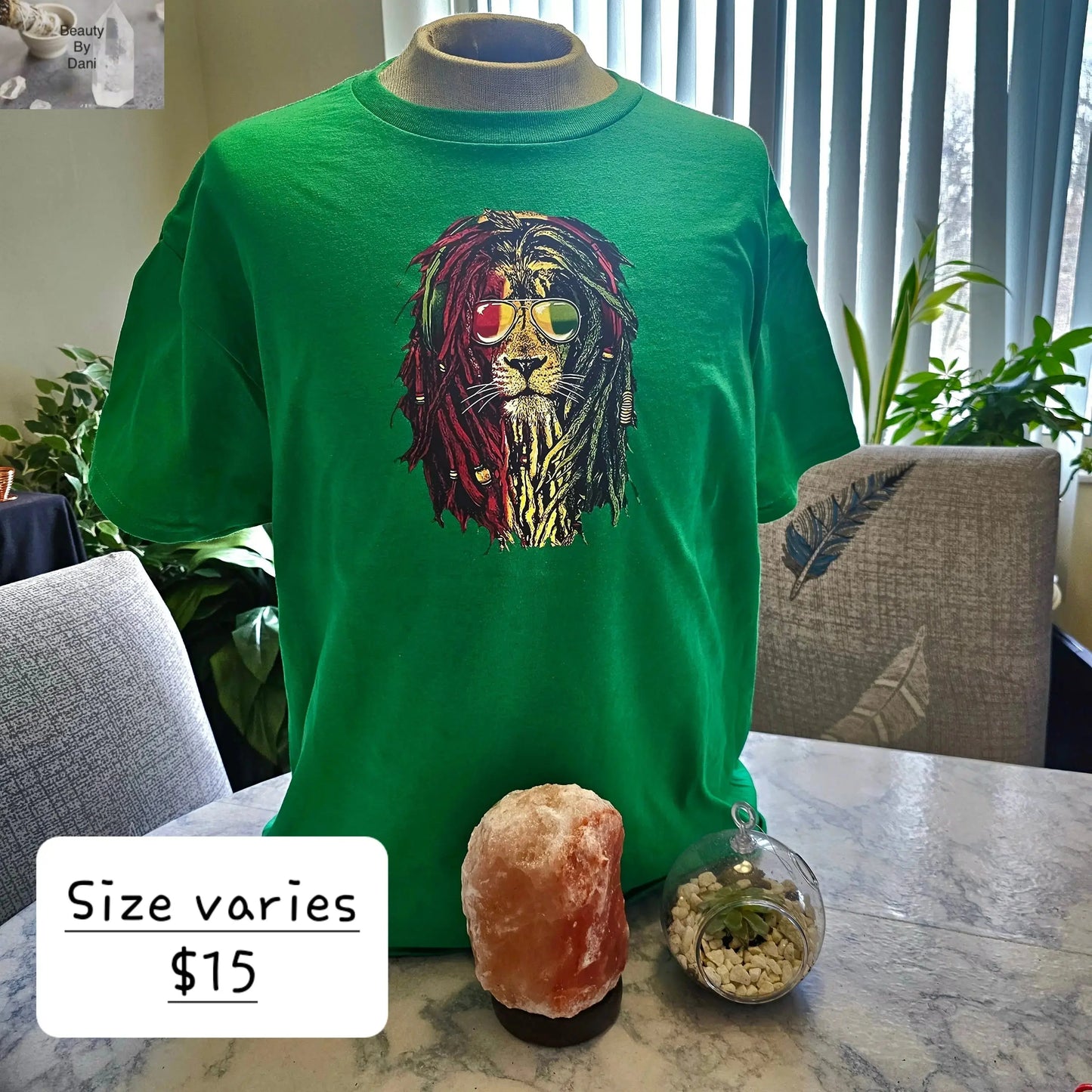 Rasta Lion tshirt - Beauty by Dani