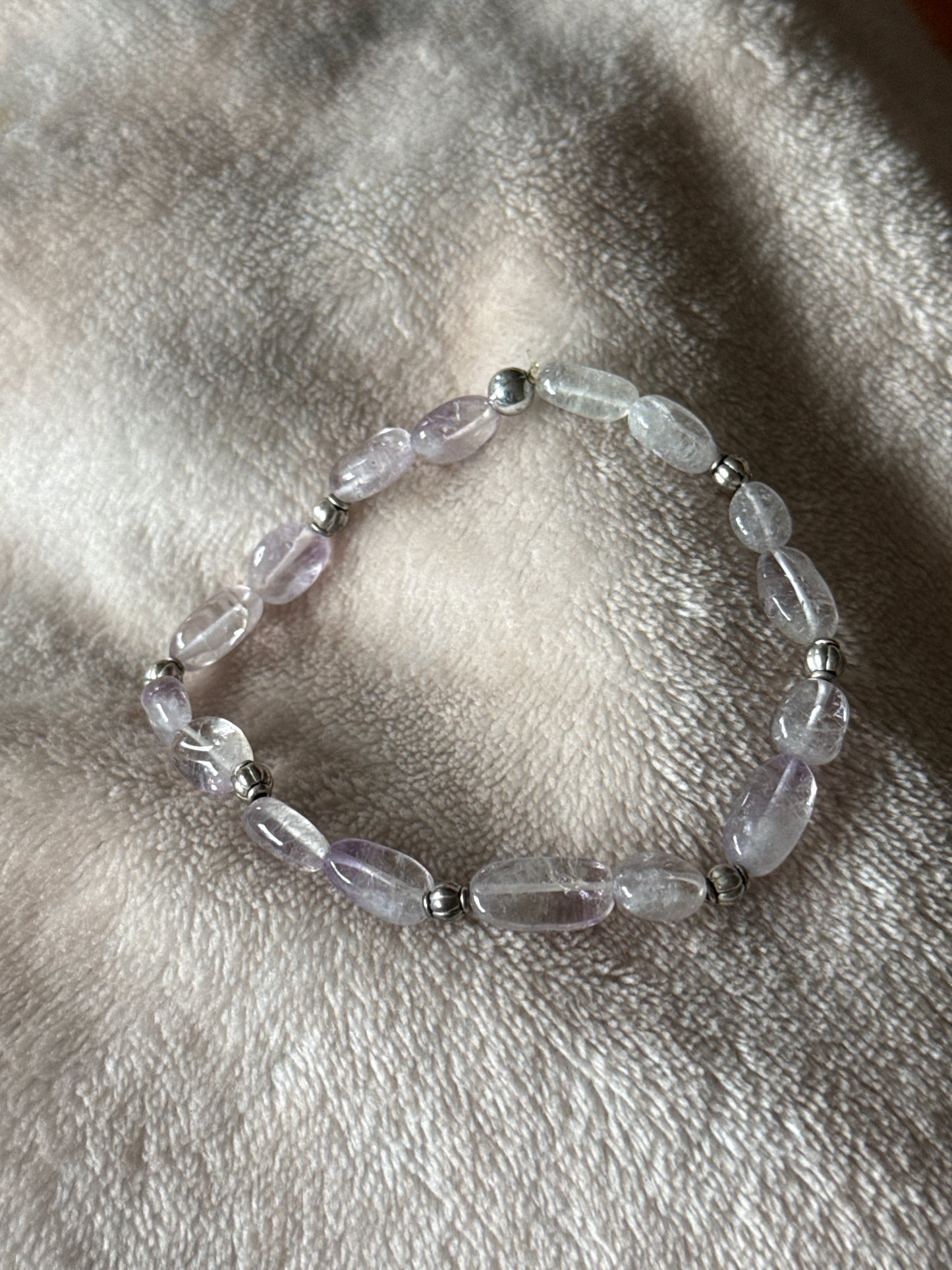 Natural Amethyst Pebble Bracelet