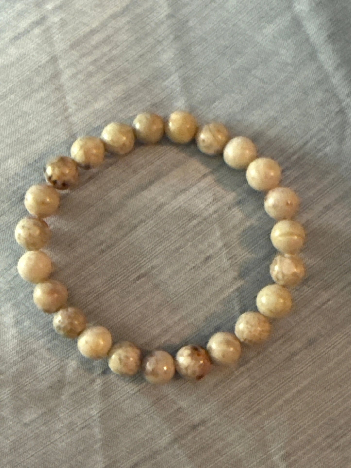 Maifanite Bracelet - 8mm Beads for Health and Well-being Beauty by Dani
