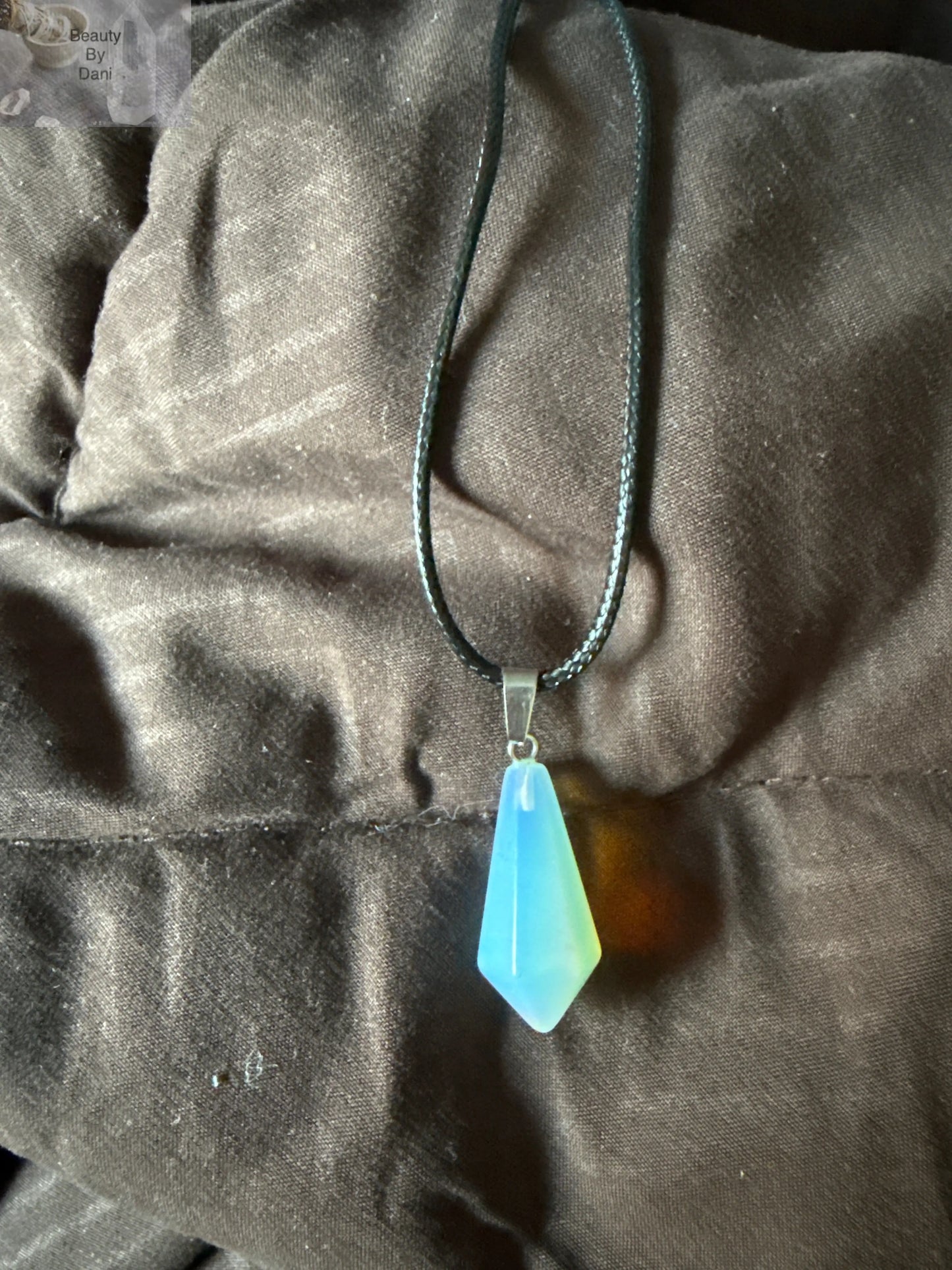Hexagonal Gem Cone Necklace Beauty by Dani