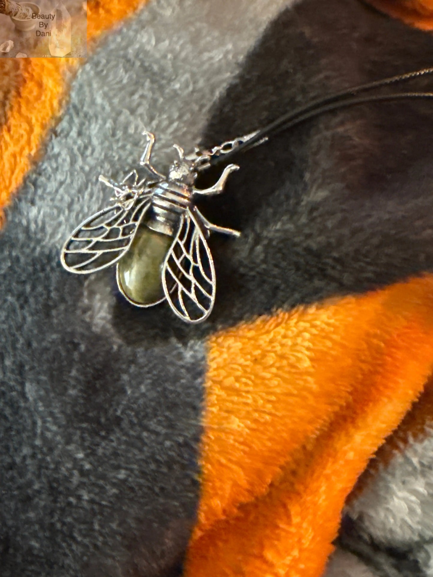 Bumble Bee Gem Necklace - Stainless Steel Charm Beauty by Dani