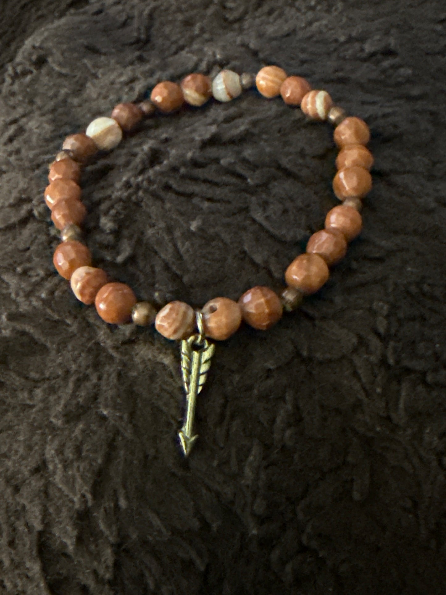 Natural Jasper Arrow Bracelet