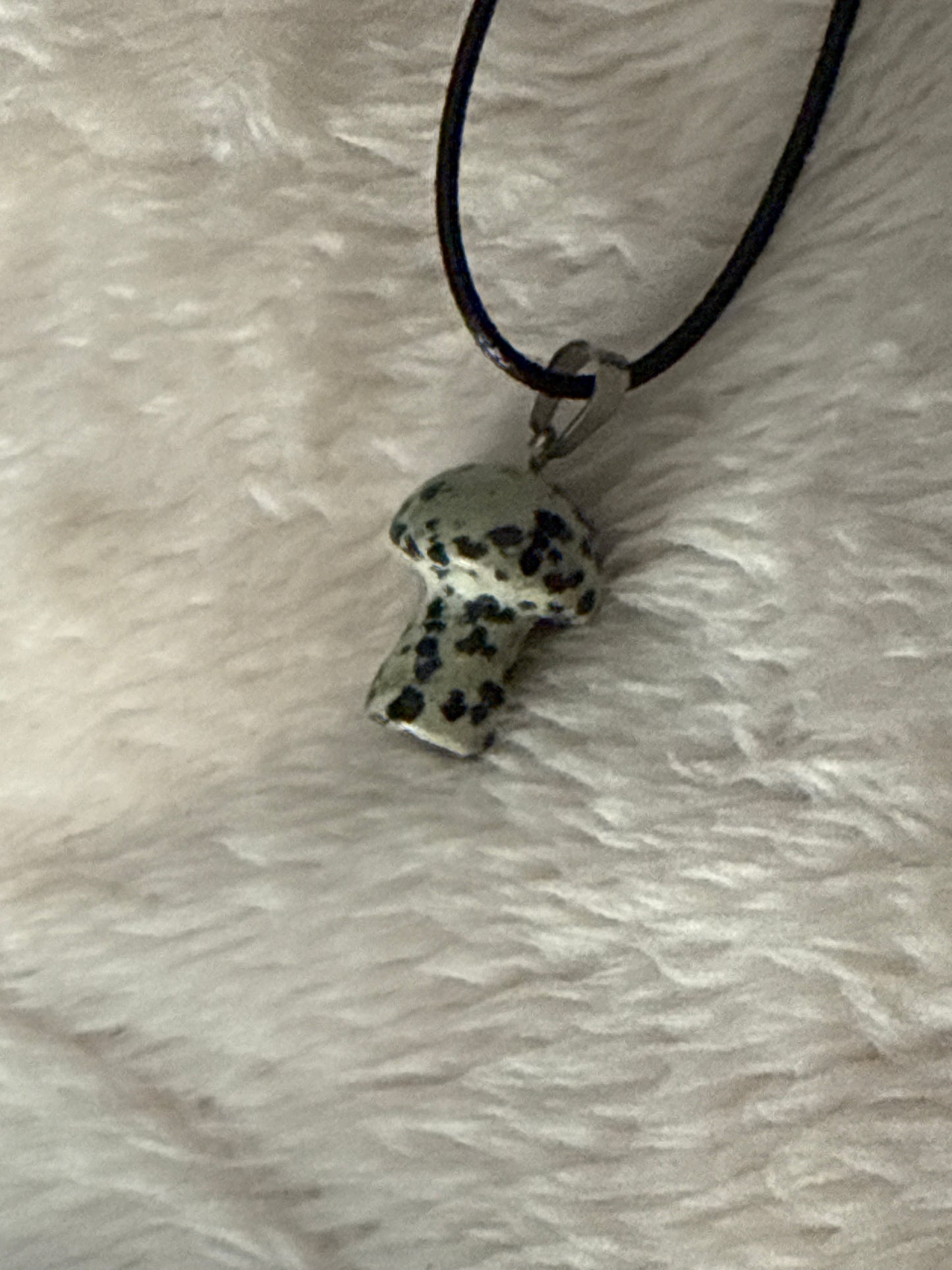 Mushroom Gemstone Necklace - Unique Healing Accessory