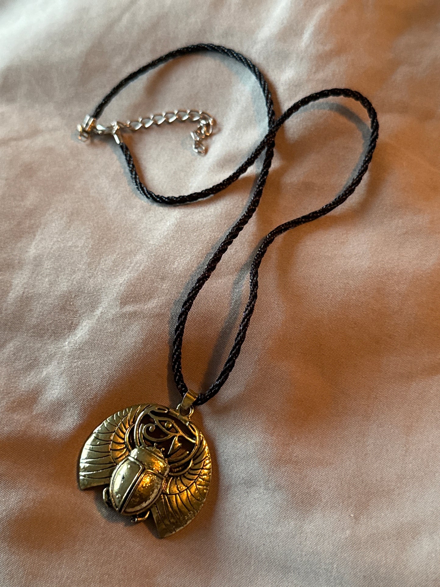 Stainless Steel Scarab Necklace