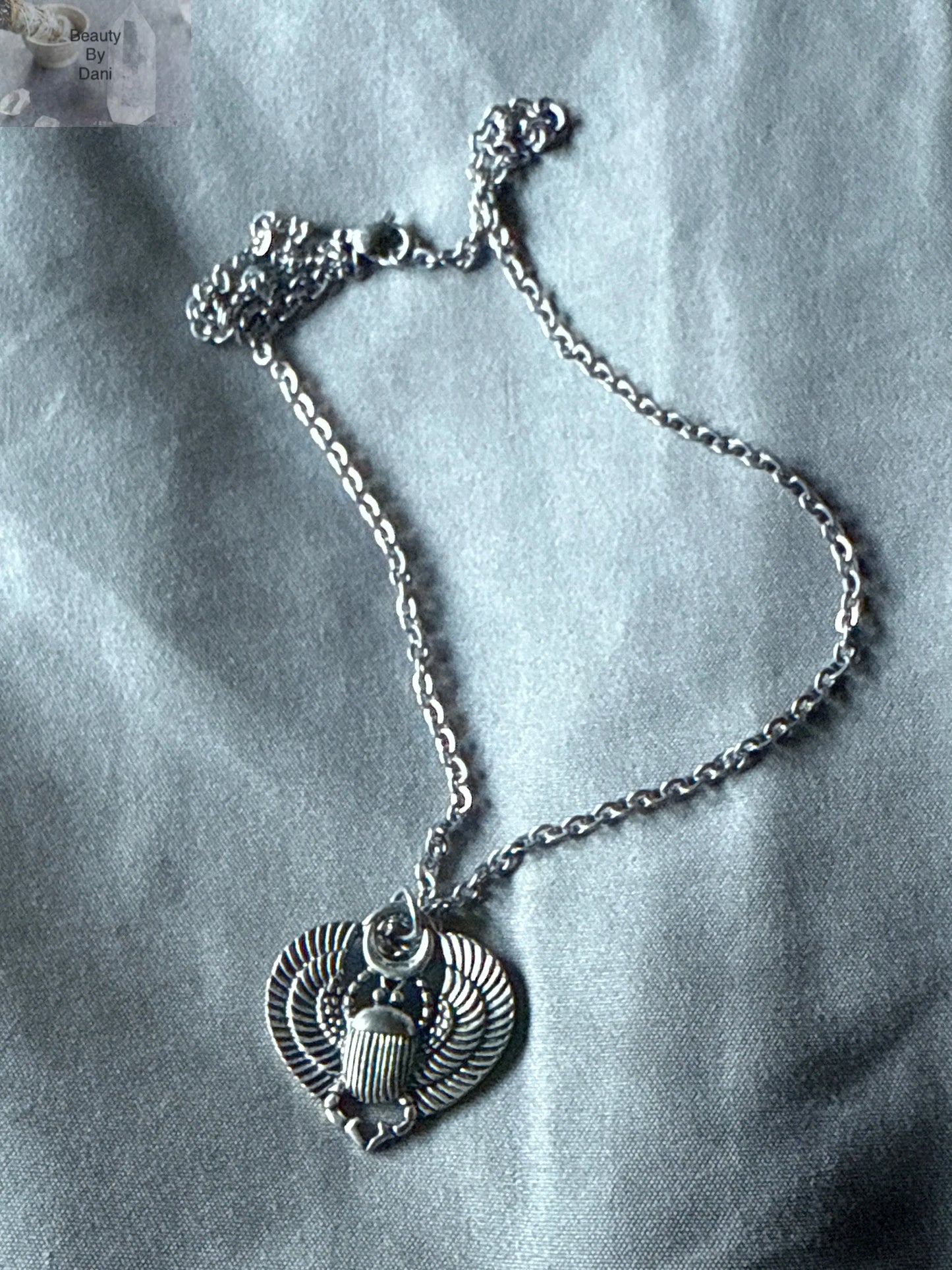 Elegant Scarab Necklace Beauty by Dani