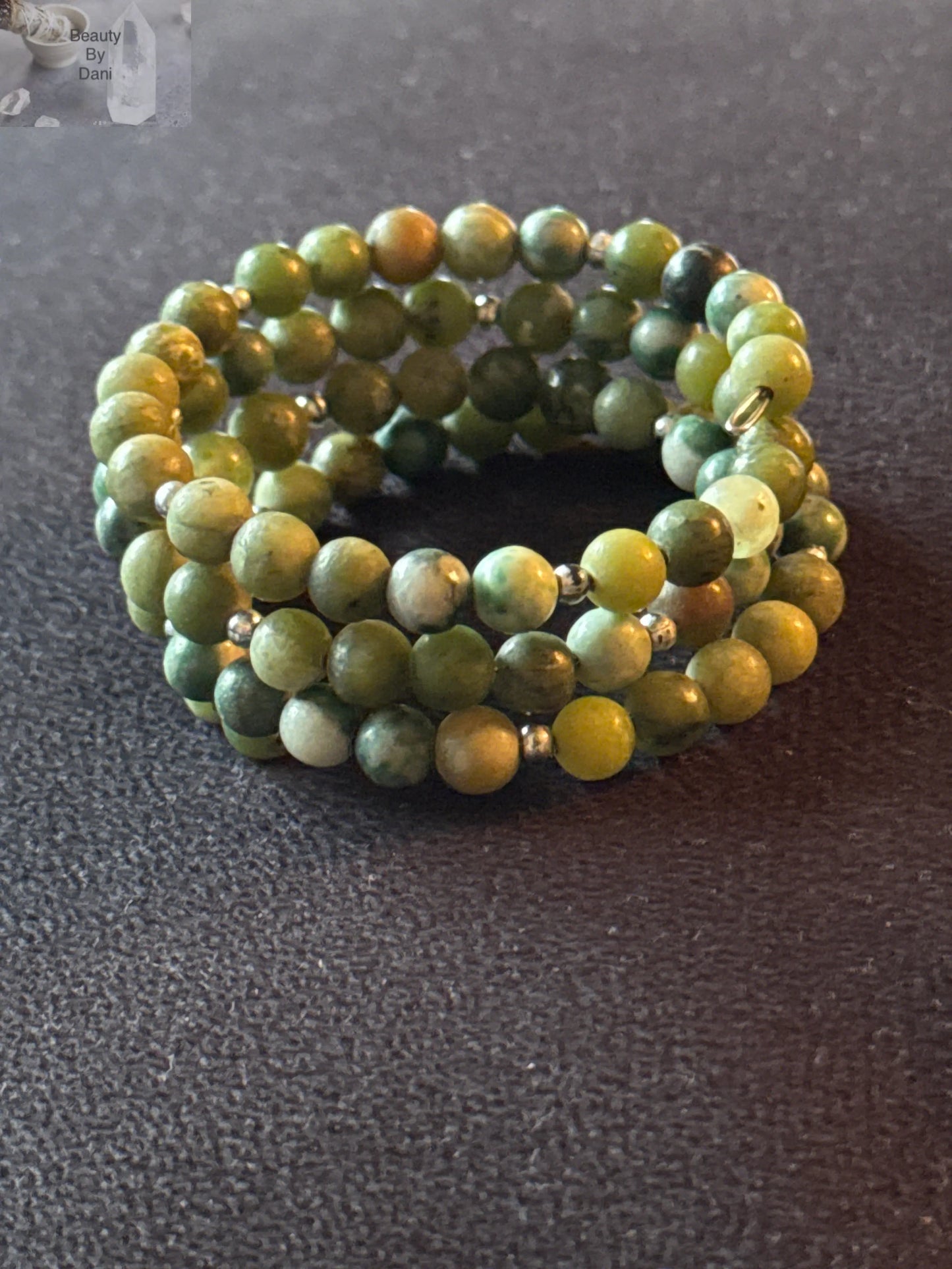 Green Jasper Multilayer Bracelet Beauty by Dani