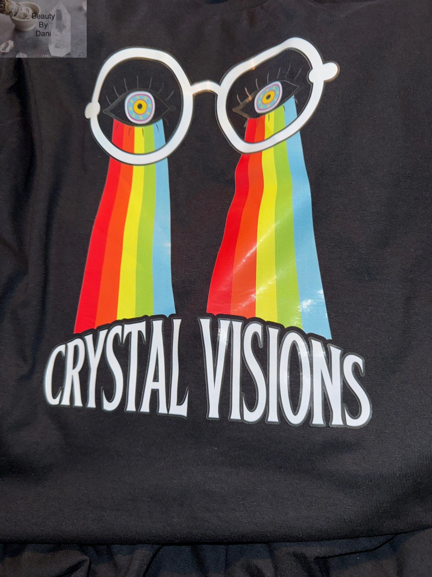 Crystal Vision Crew Neck T-Shirt Beauty by Dani