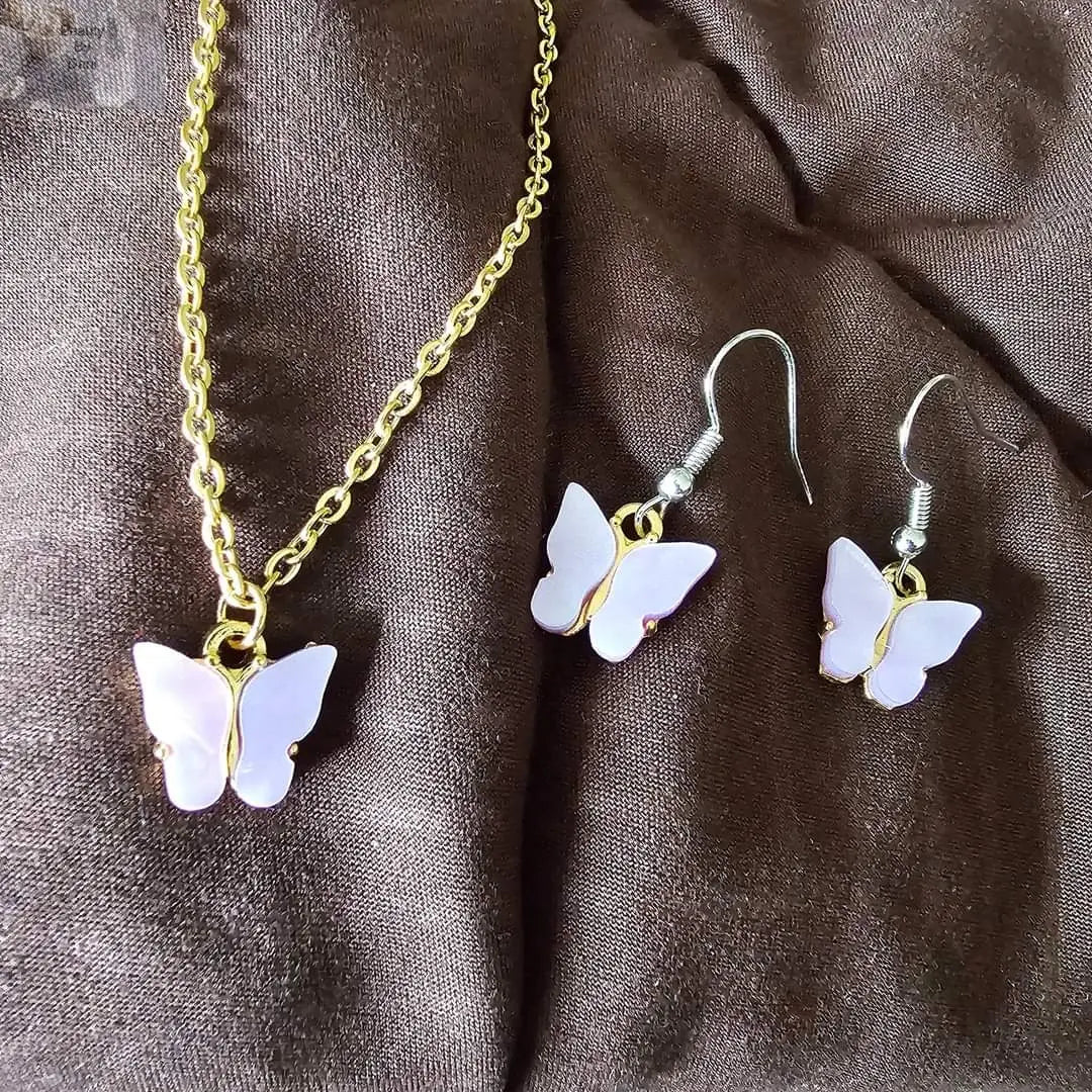 Butterfly Earring and Necklace Set - Beauty by Dani