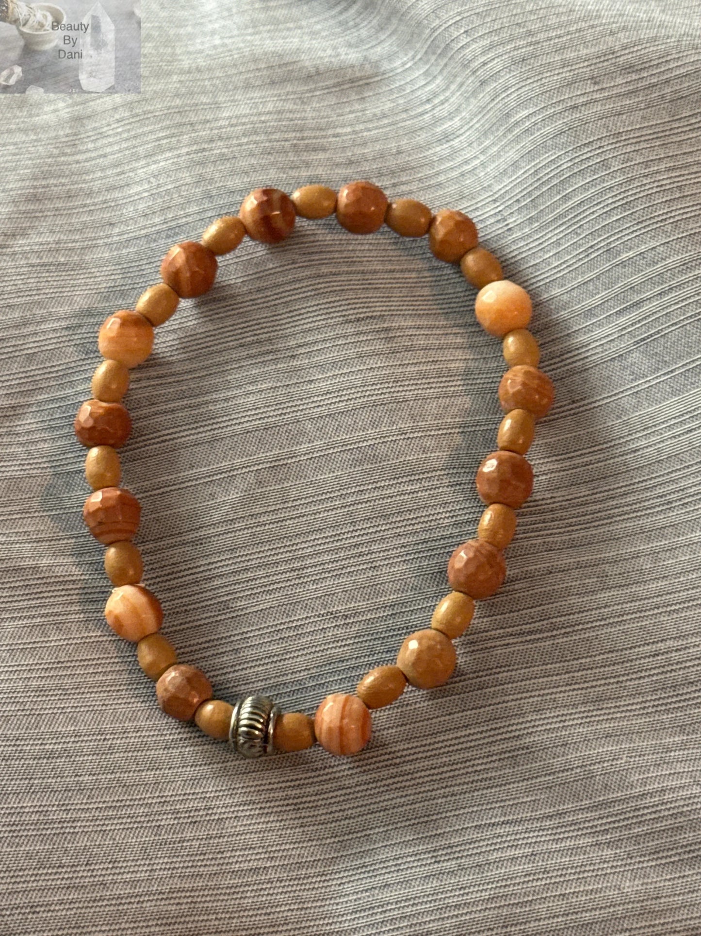 Petrified Wood Grounding Bracelet Beauty by Dani