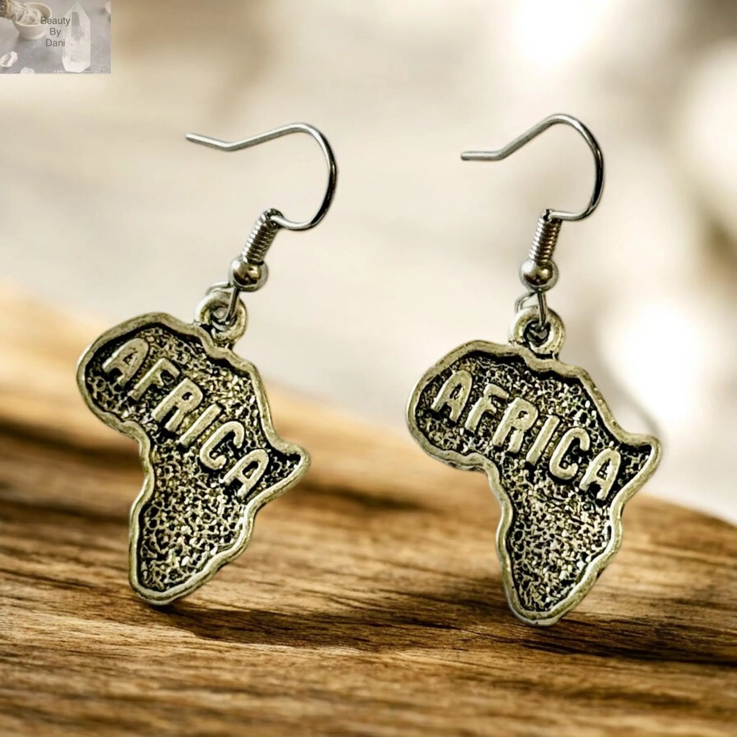 Stainless steel Africa Earrings Beauty by Dani