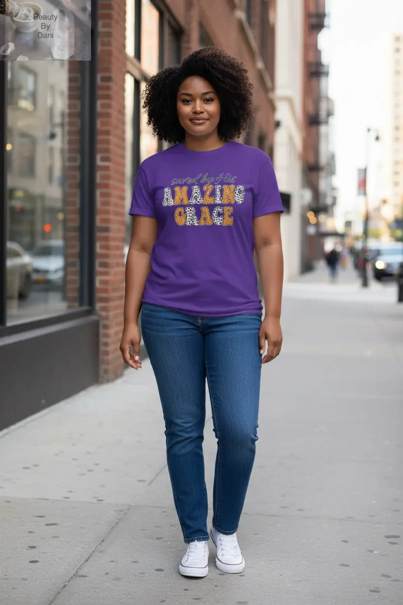 Saved by his amazing grace T-Shirt