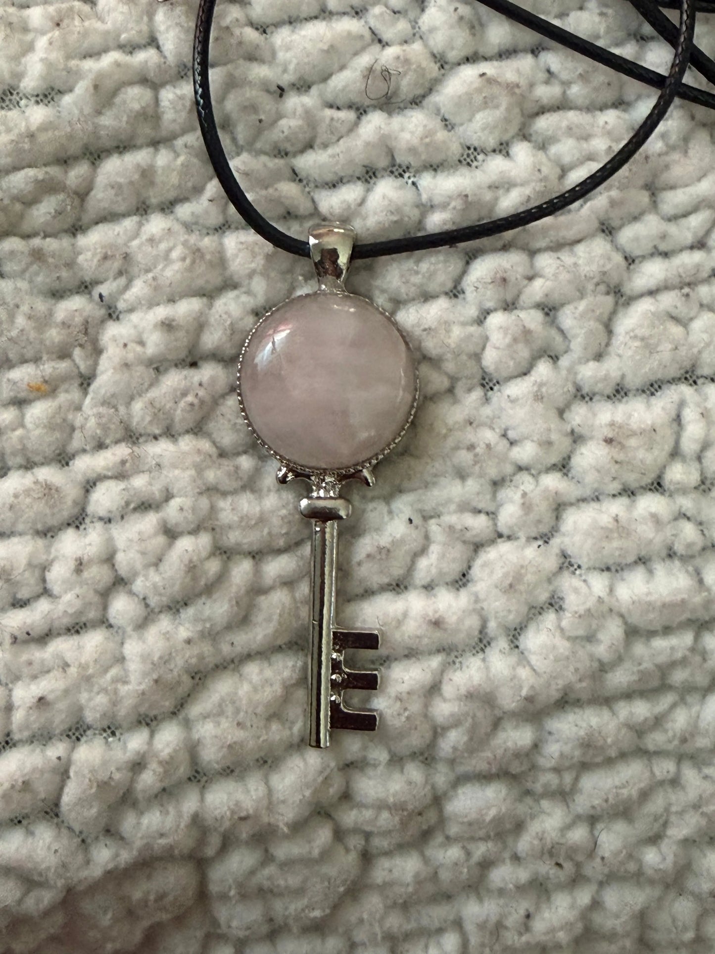 Gemstone Key Necklace