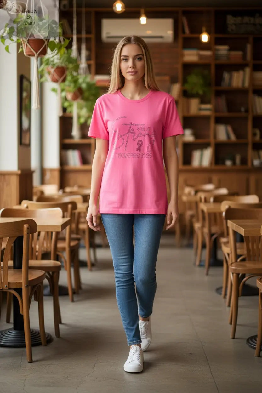 Breast Cancer Awareness Cotton T-Shirt