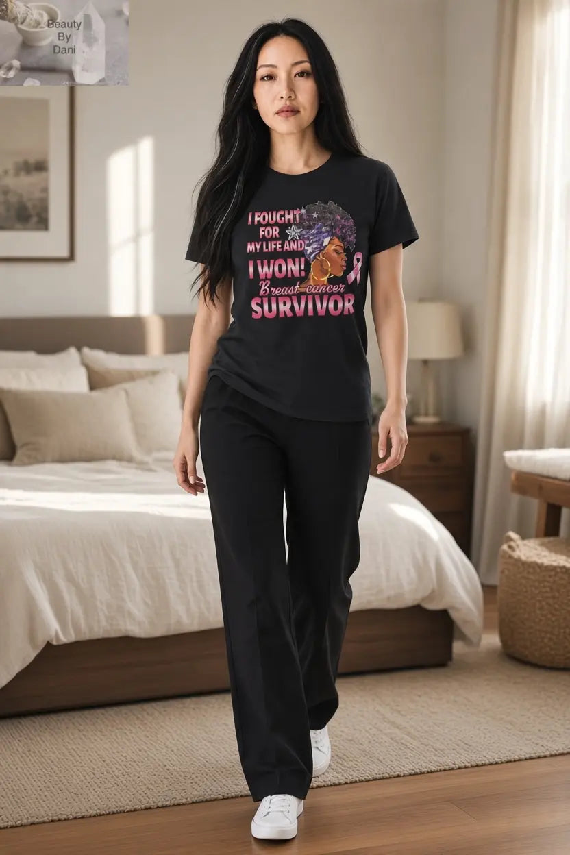 I Fought and I Won T-Shirt (Cancer Awareness)
