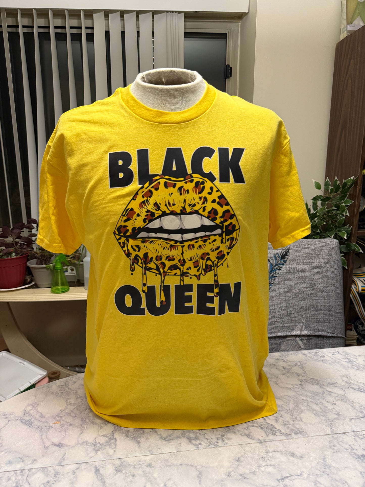Black Queen Lips T-Shirt