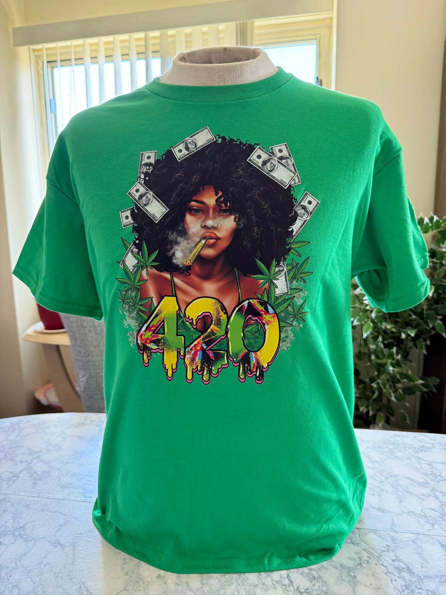 4/20 Women's Cotton Crew Neck T-Shirt Beauty by Dani