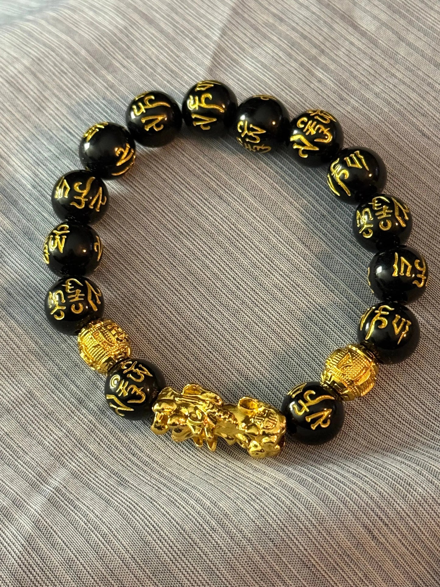 Feng Shui Bracelet with Stainless Steel Spacers Beauty by Dani