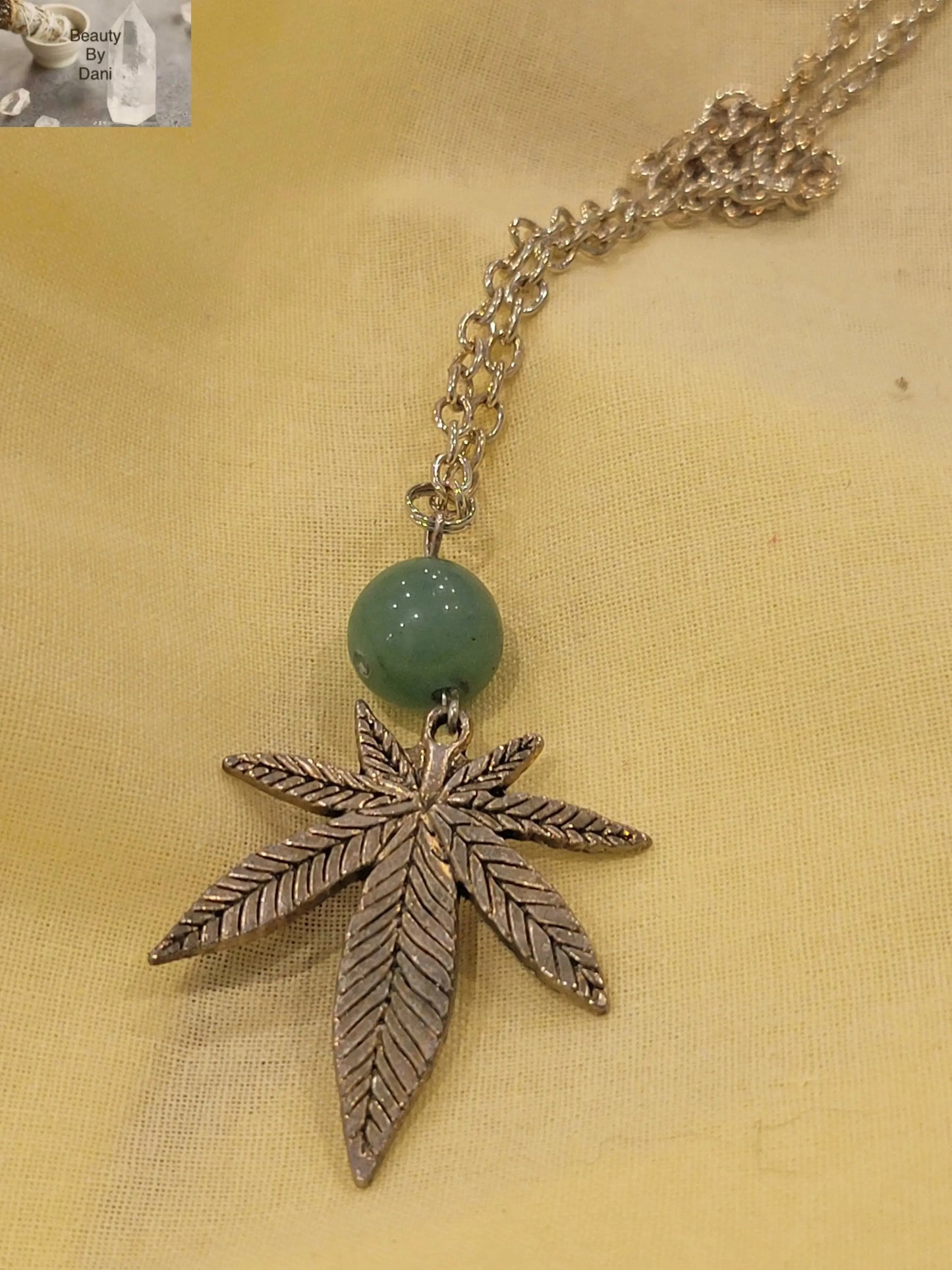 Rasta Plant Necklace - Stainless Steel Jewelry Beauty by Dani