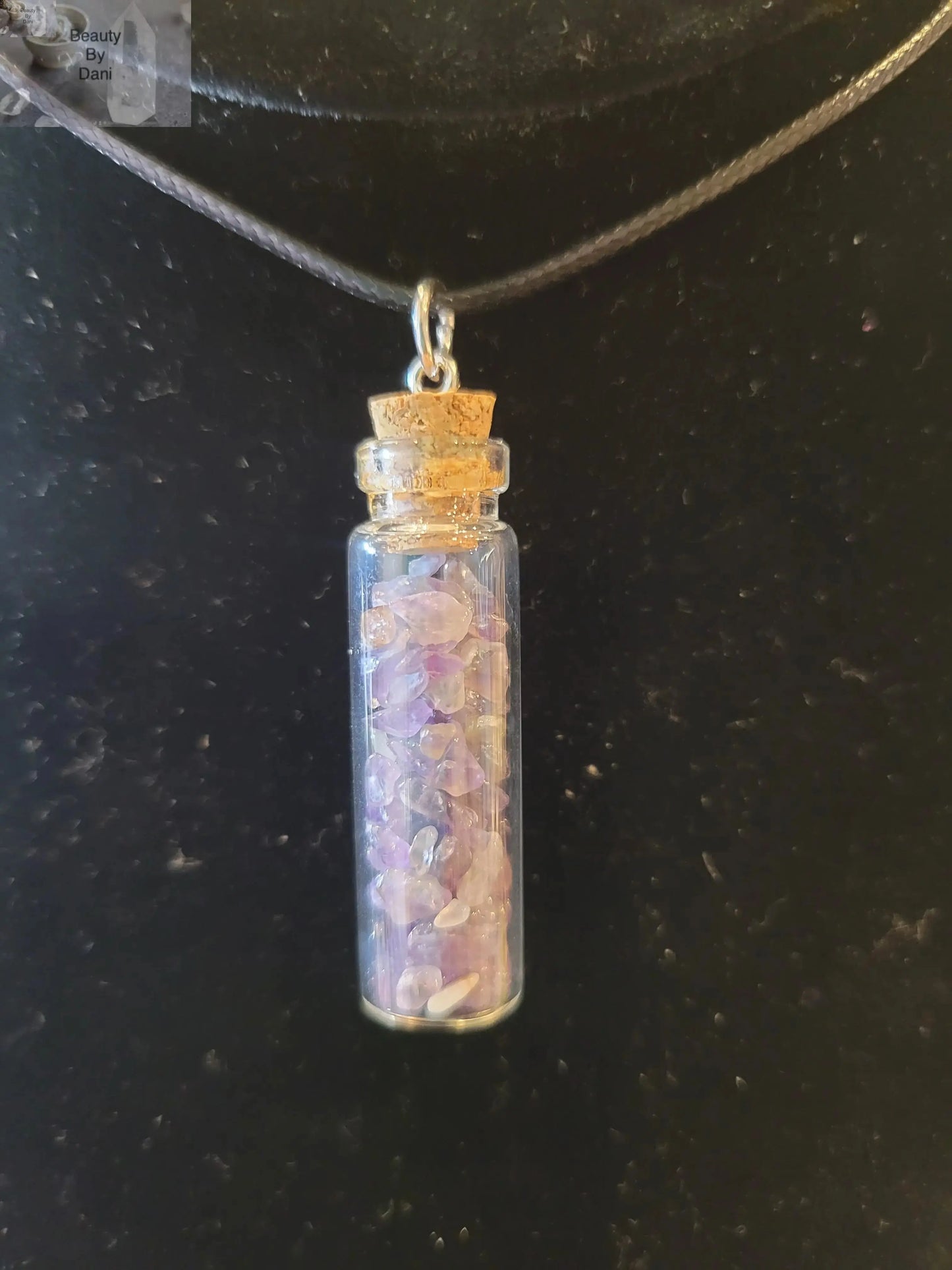 Amethyst in a Bottle Necklace Beauty by Dani Gems and More