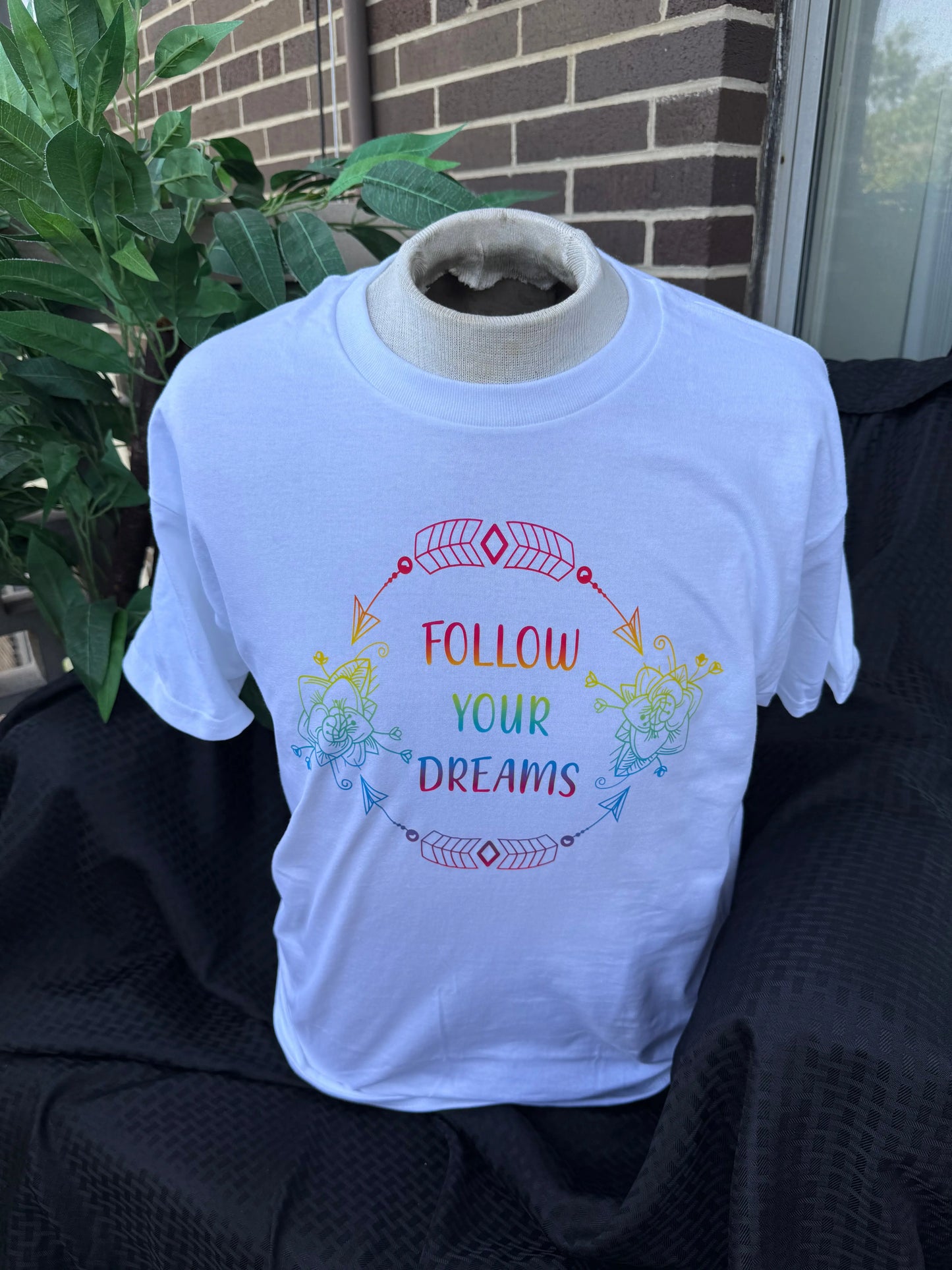 Rainbow Follow Your Dreams T-shirt (Pride) Beauty by Dani