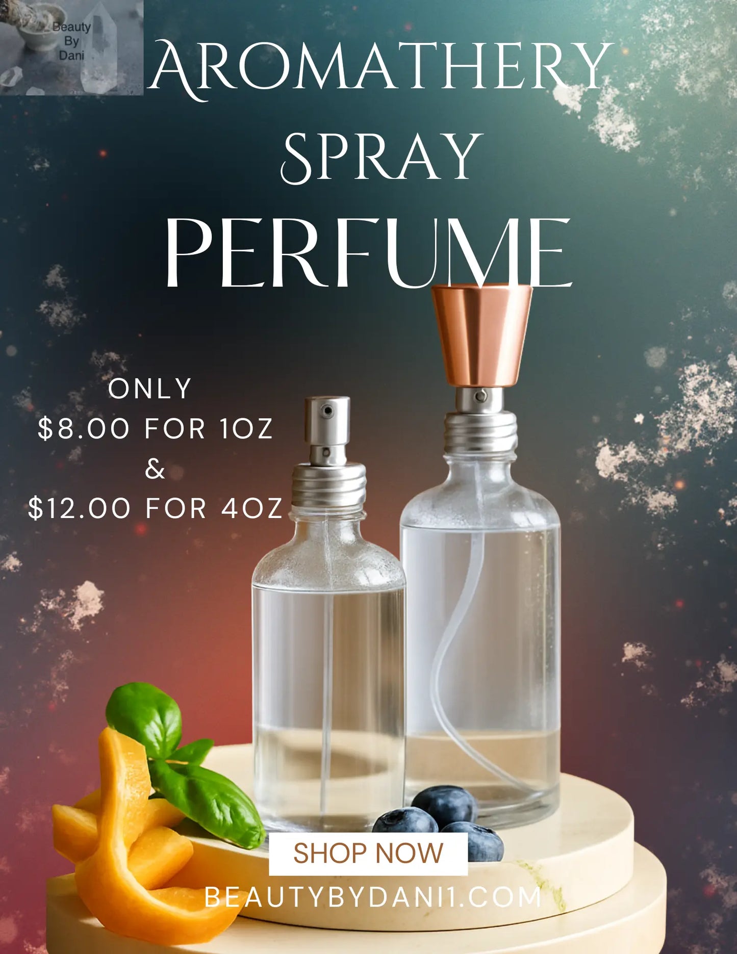 Aromatherapy Spray Oils (2 Ounce) Beauty by Dani