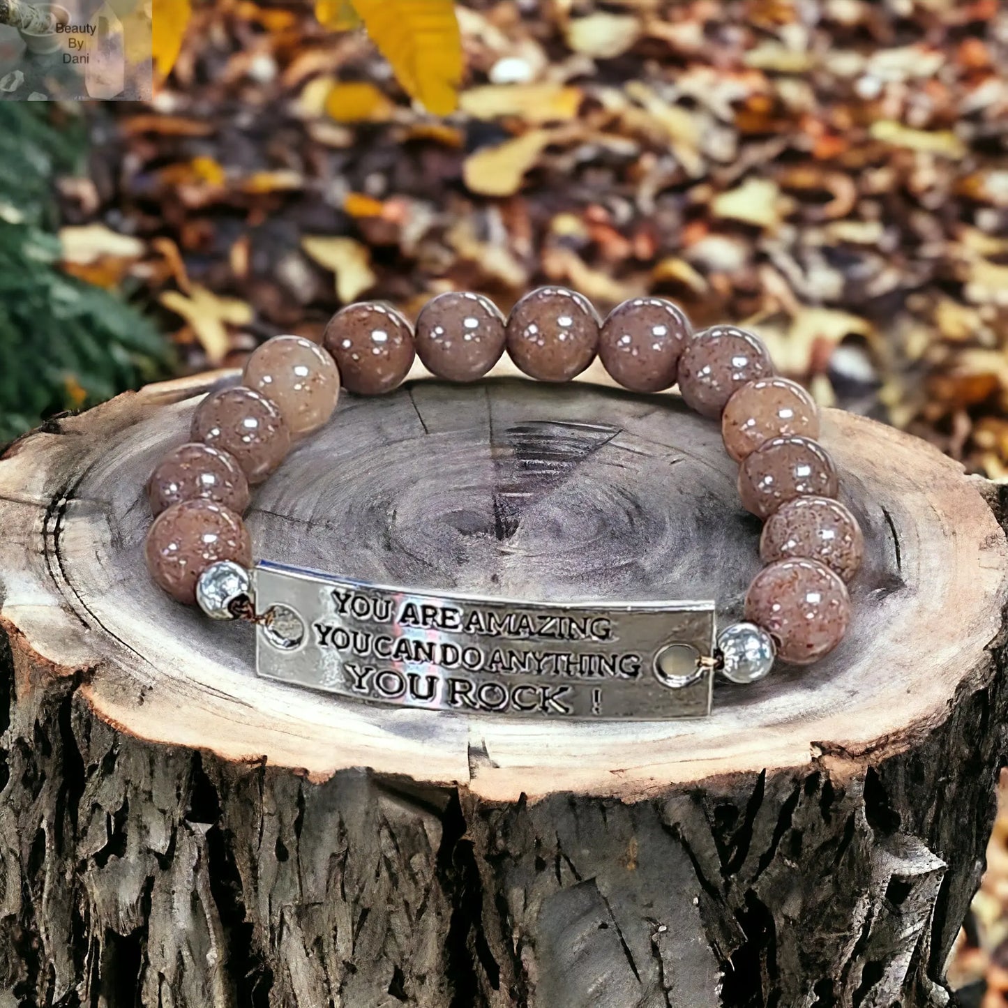 Purple Aventurine Inspirational Bracelet - Beauty by Dani
