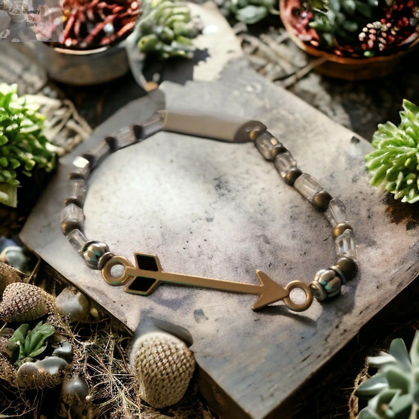 Quartz Bracelet with Arrow - Beauty by Dani