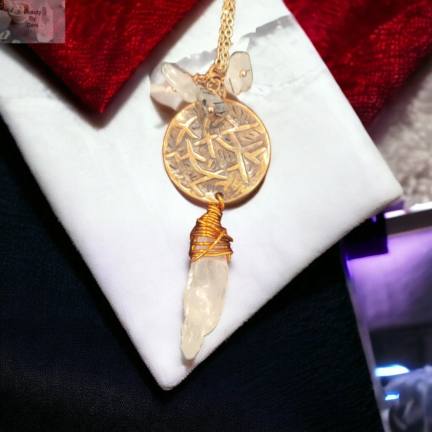 Quartz in Copper Necklace - Beauty by Dani