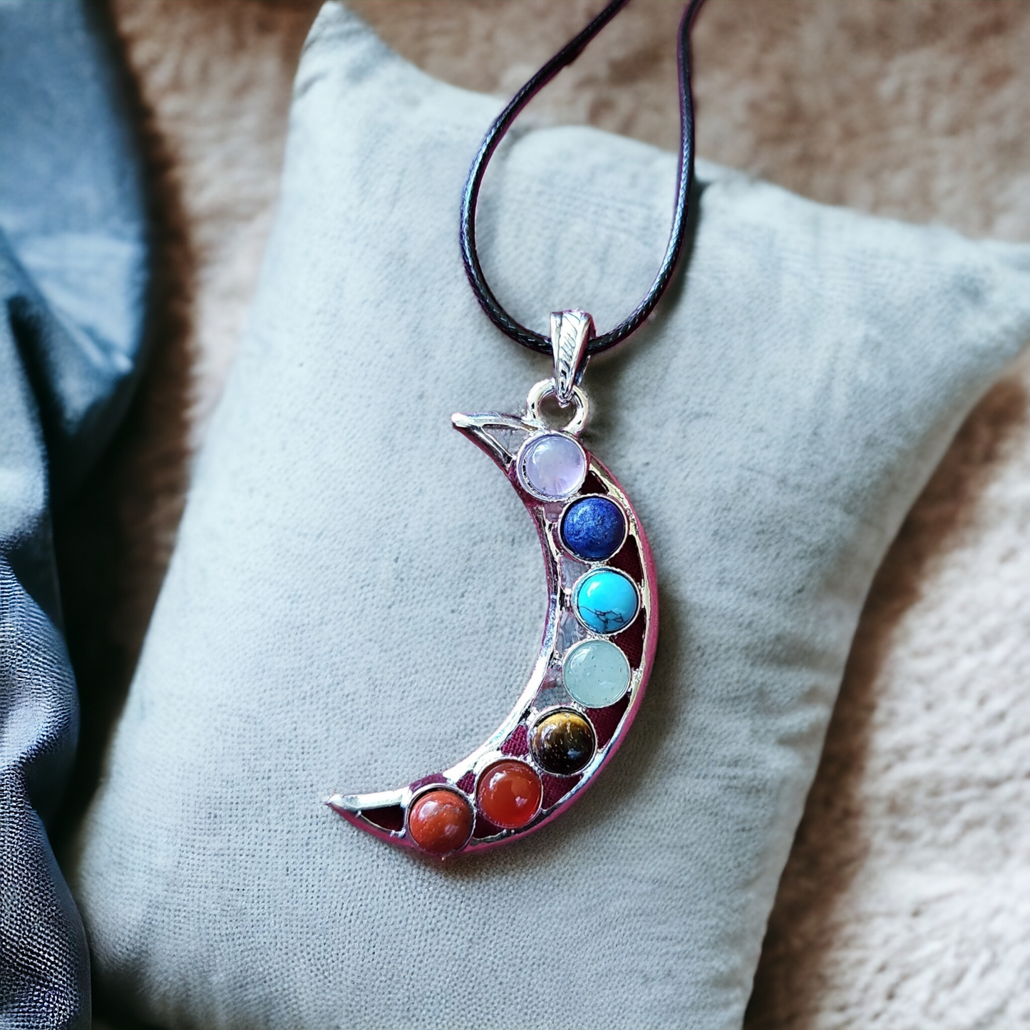 Moon Chakras Necklace - Beauty by Dani