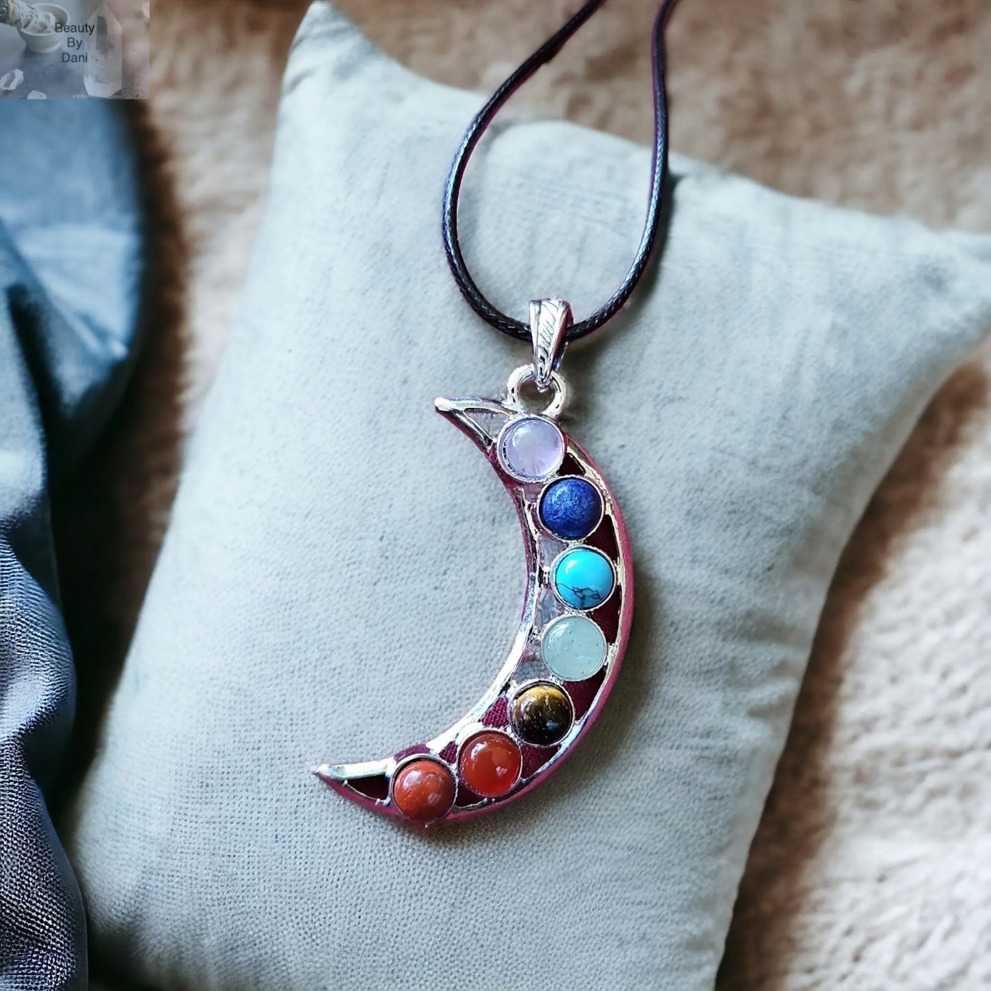 Moon Chakras Necklace - Beauty by Dani