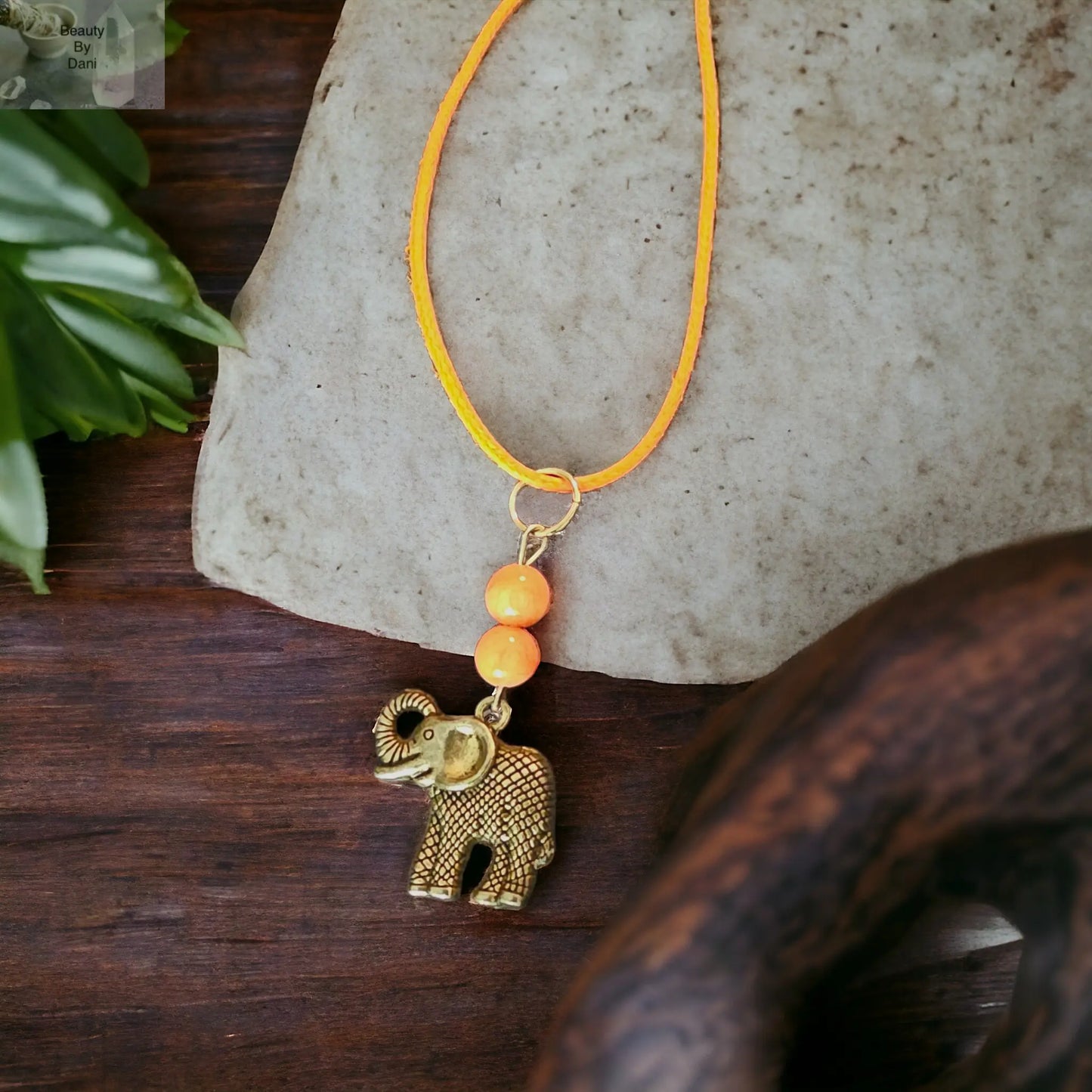 Jasper Elephant Necklace - Beauty by Dani