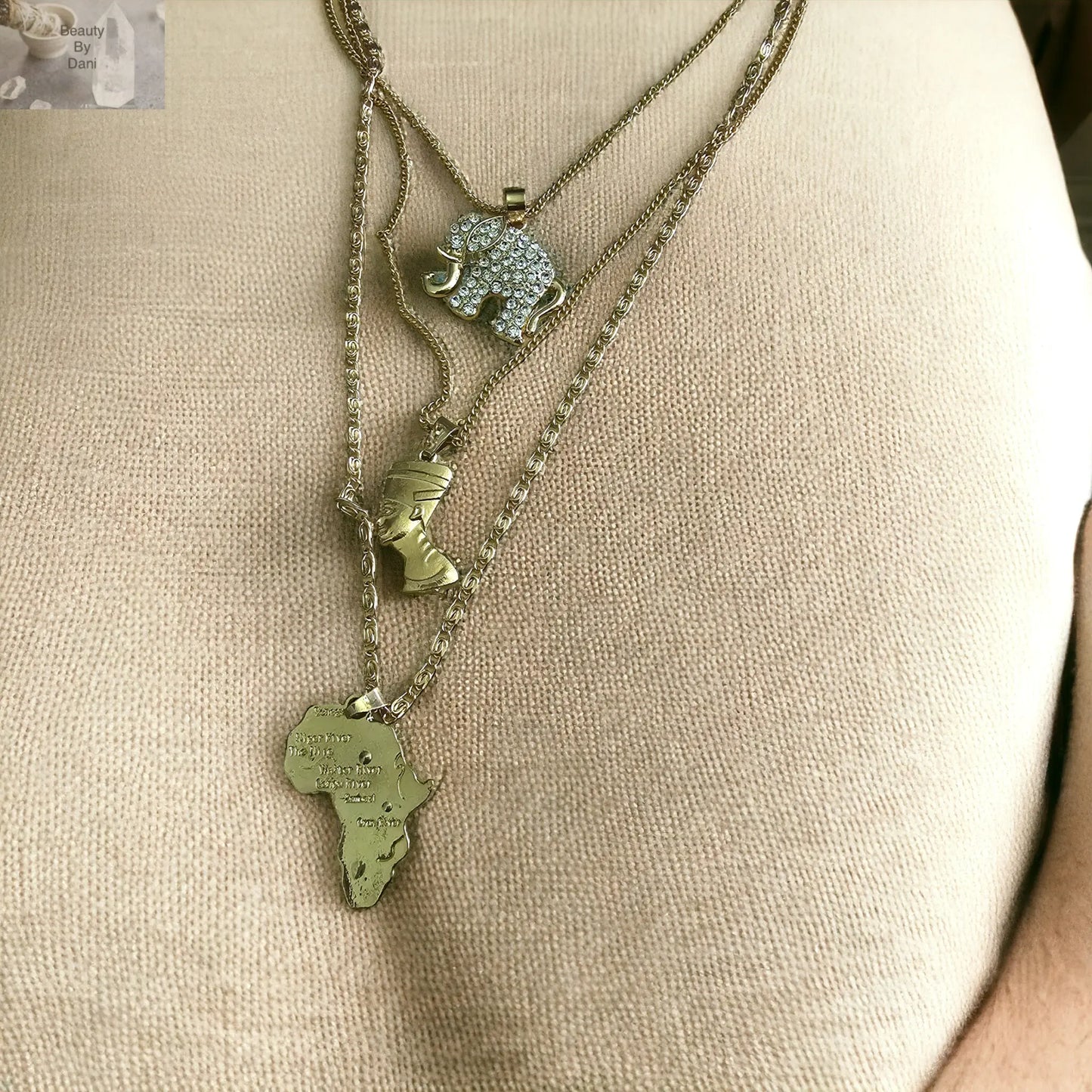 Egyptian Tri-level necklace - Beauty by Dani