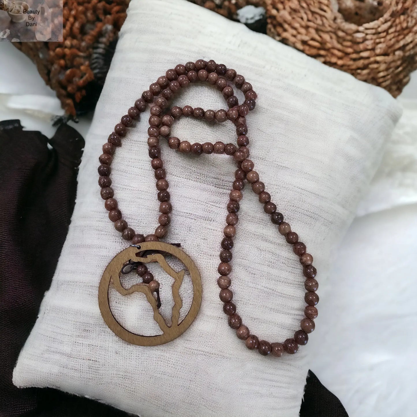 Wood Africa Necklace - Beauty by Dani